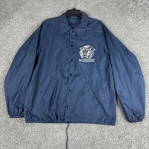 VTG 60s Missouri Tigers Jacket Mens XL Coach Windbreaker Running Man Champion